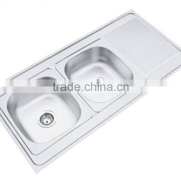 1200*600mm XAL12060 double bowl welding economic item for middle east kitchen sink stainless steel sink