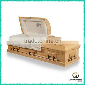 American standard solid wooden caskets, pine casket made in China