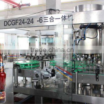 3 in 1 carbonated drinks bottle filling machine