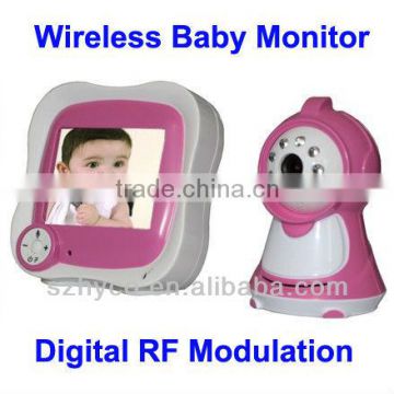 Newest Digital RF Modulation 3.5 Inch Wireless Baby Monitor