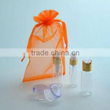 5pc Travel Bottle Set in organza bag