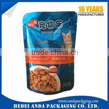 dog food packaging bag/dog treat bag/pet food packaging /plastic wrapper stand up pouch