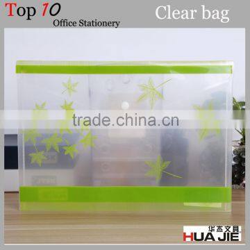 Transparent coloured A4 pp school supply student document wallet