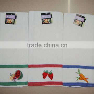 plain cotton linen tea towel dish towel factory price good quality