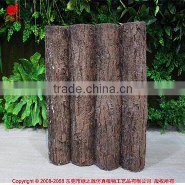 Artificial pine wood log for home decoration