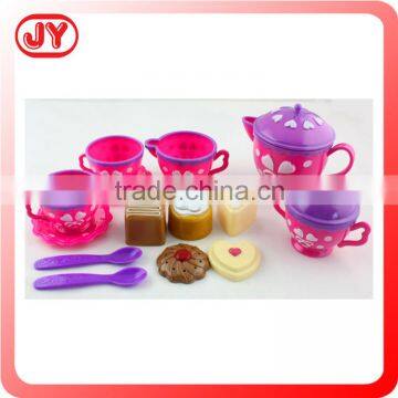 Funny kids play plastic tea set toy