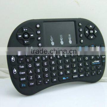 Factory Supply Wireless Keyboard Touchpad Backlit I8 Remote Controller