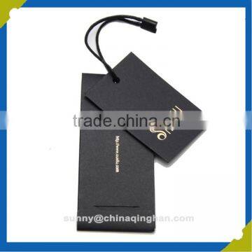 Manufacture Custom Garment Tag with string Clothing Tag Hang Tags For Clothing