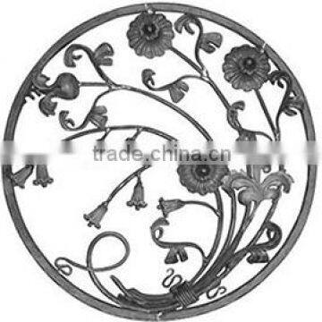 wrought iron floral disc