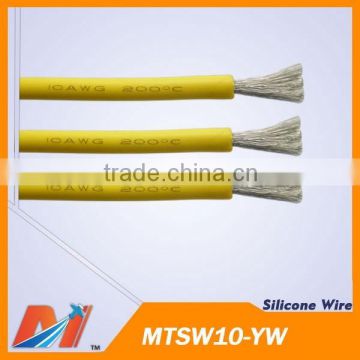 Maytech Yellow 10AWG tin copper coated silicone wire