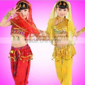 2014 Little girls Beautiful Indian Belly Dance Costume