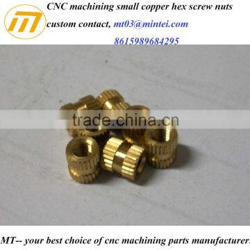 Mingtai factory custom made brass threaded insert nuts