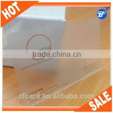 High quality factory cheap pvc transparent business card