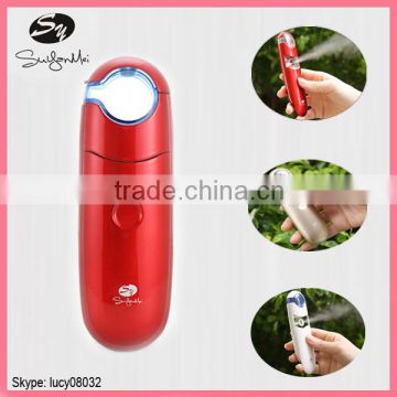 Rechargeable Ionic Face water tank facial Sprayer nano mist facial steamer