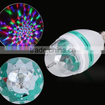 3W RGB Multi Color Auto Rotating Led Crystal Magic Disco Ball Light Bulb Quality Choice photo-6