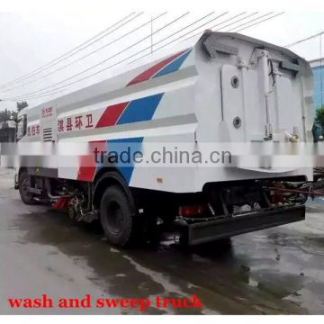 new style popular high pressure wash and sweep truck for sale