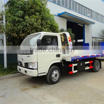 Dongfeng electric mini flat bed tow truck for sale