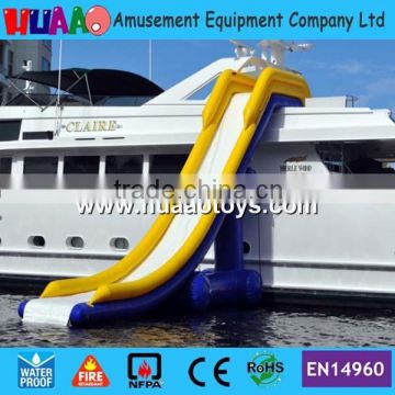 2016 0.9mm airtight giant inflatable water slide for adult