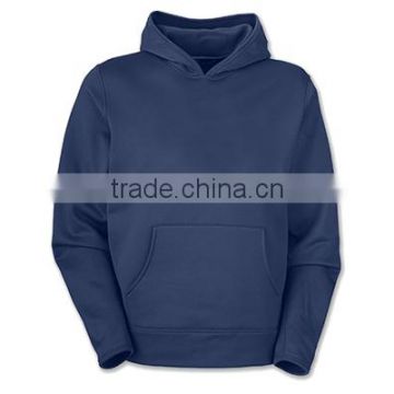 Custom made Men's Pullover Navy Polyester Cotton Fleece Hoody