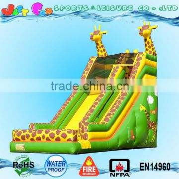 high quality commercial grade sika deer inflatable slide for kids for sale