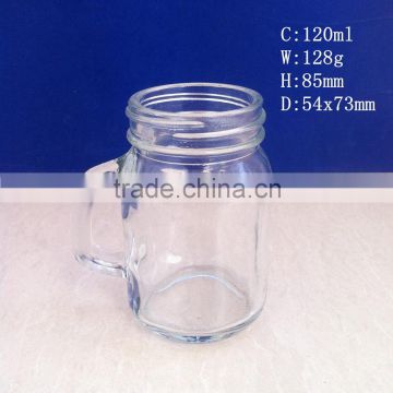 120ml glass mason jars with handle