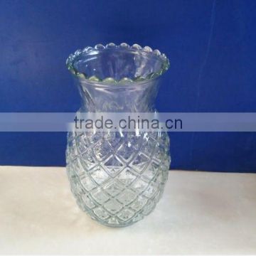 Pineapple glass candle holder pineapple glass candle jars size NO.3