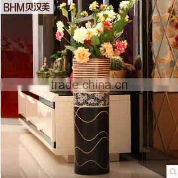 Traditional antique large porcelain vases floor for home decoration