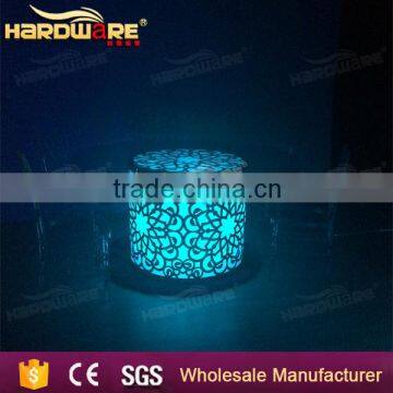 unique LED wedding table,use 10 people wedding iron round table