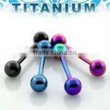 Titanium Barbell - 14g, 6mm balls