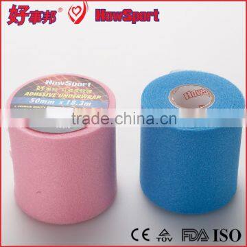 China Supplier Breathable colorful Elastic PU Underwrap Soft Foam Bandage