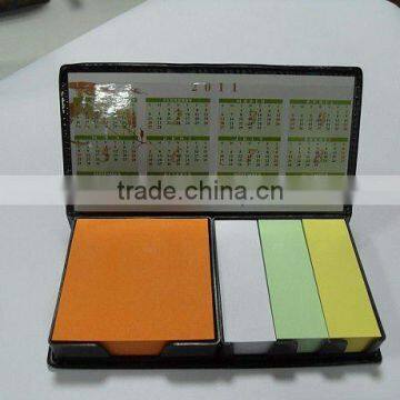 box memo pads with calendar