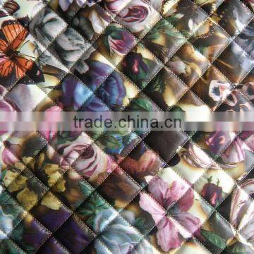 printed plaid waterproof winter warm double-faced taffeta quilting fabric