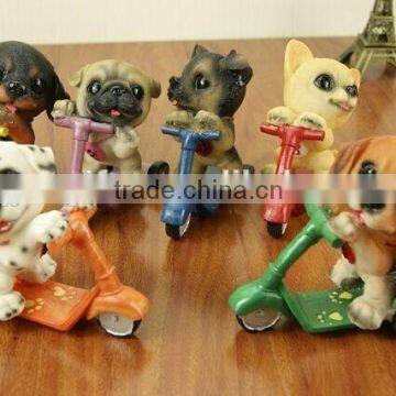 Cute little dog resin ornaments Christmas gift children's toys birthday gift