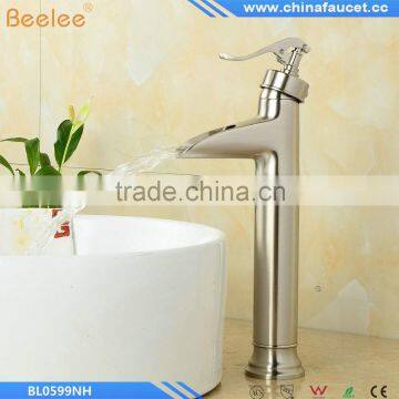 Hot Selling Brushed Nickel Bathroom Waterfall Basin Tap photo-2