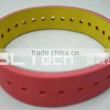 Nylon flat belt with rubber&holes