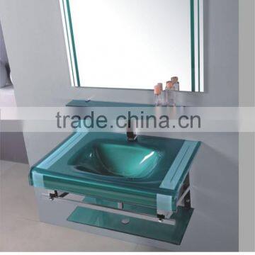 China hot sale high quality bathroom glass basin