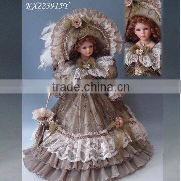 22'' Beautiful victoria porcelain dolls cute porcelain dolls for sale