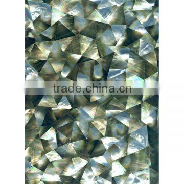 Triangle blacklip sea mother of pearl mosaic for wall