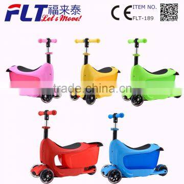 Cool Folding 3 in 1 Kids Balance Scooter With Container and LED Wheel photo-3