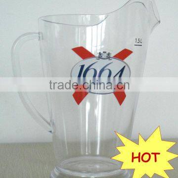 1.8L Acylic infusion pitcher, fruit pitcher, plastic jug