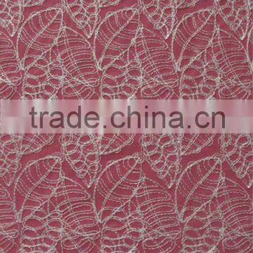 French Embroidery Lace Leaves Design