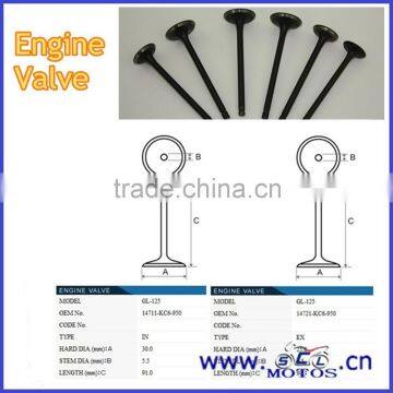 SCL-2013072253 Motorcycle Engine Valve Motorcycle Inlet Safety Exhaust Valve