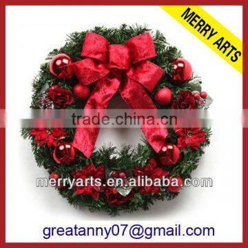 New custom style indoor christmas decoration wreaths artificial boxwood wreath