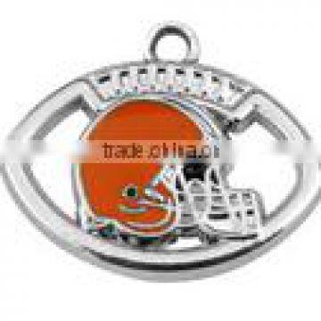 Hot NFL Charms Enamel Cleveland Browns Football Charms For Bracelet