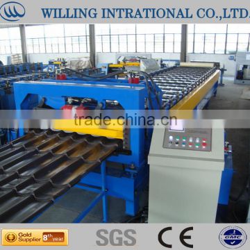 steel tile roof roll forming machine special shape desgin avalible