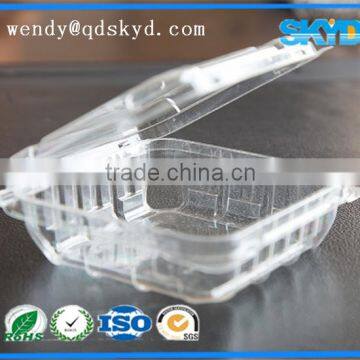 clamshell plastic PET fruit container