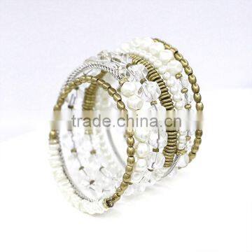 Factory direct wholesale fashion hand bangles multilayer fashion hand bead bangles and bracelets