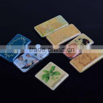 2016 latest custom souvenir epoxy resin fridge magnets for home decorations