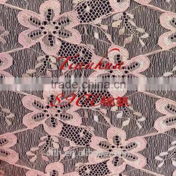 2015 new elastic knitting lace fabric
