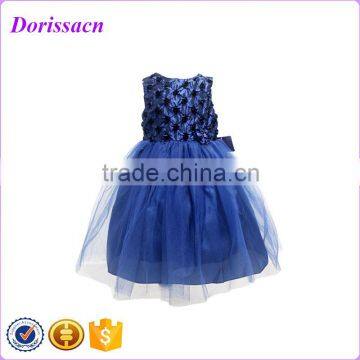 wholesale royal top selling floral pegeant dress readymade garment kids party wear dresses with lace                        
                                                Quality Choice